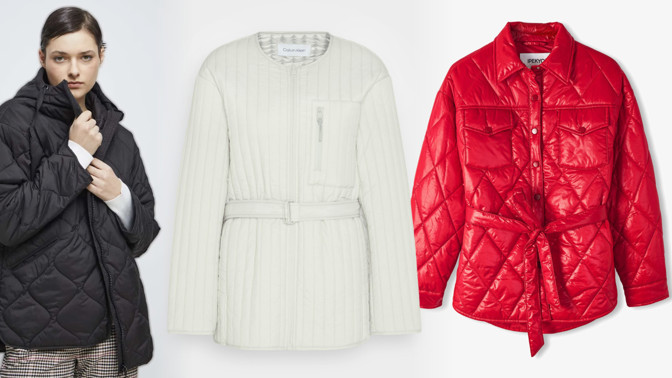 20 trendy prošívaných bund: Sezonu ovládají modely s cibulovými vzory i košilové střihy