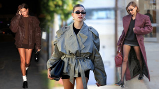 Luxusní styl Hailey Bieber: Miluje téměř neviditelné šortky či sukně a zářivě bílé ponožky v mokasínech 