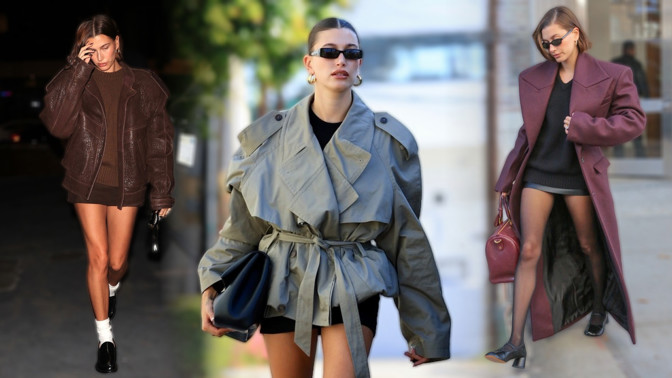 Luxusní styl Hailey Bieber: Miluje téměř neviditelné šortky či sukně a zářivě bílé ponožky v mokasínech 