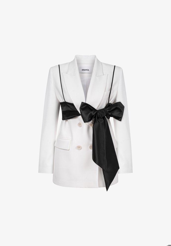 Extravagantní sako s páskem v podobě mašle, Ipekyol, 3 690 Kč