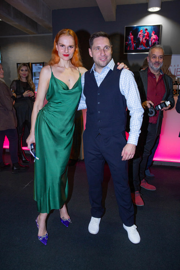 Iva Pazderková s kolegou Martinem Písaříkem.