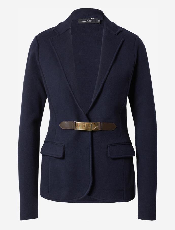 Vlněné sako s přinechaným páskem, Lauren Ralph Lauren, 7 499 Kč