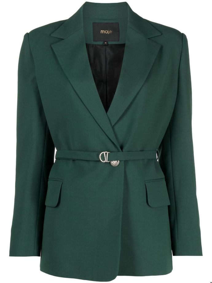 Elegantní sako v lahvově zelené barvě, Maje, 9 200 Kč