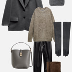 Prvnímu outfitu stylistky Nikoly Markové dominuje jako vrchní vrstva sako. 