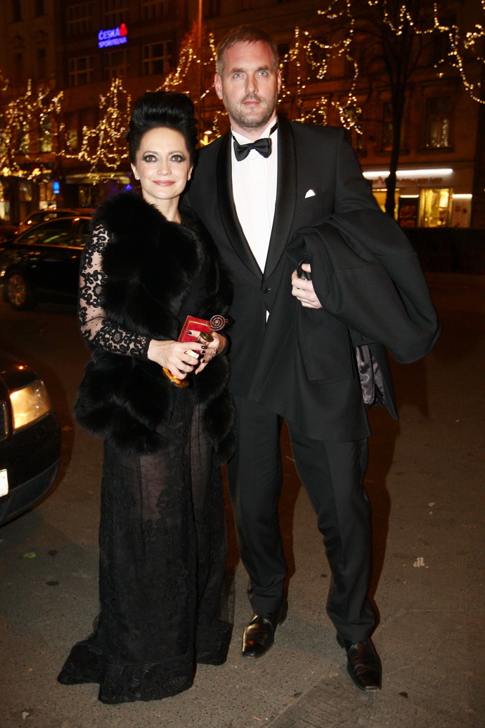 Lucii Bílou v roce 2014 doprovázel její tehdejší partner Petr Makovička. 