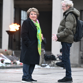 Jiřina Bohdalová odcházela ze síně mezi prvními.