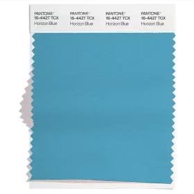 Odstín PANTONE® 16-4427 TCX Horizon Blue.


