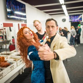 Eva Adamczyková si střihla tanec se Zdeňkem Chlopčíkem. 