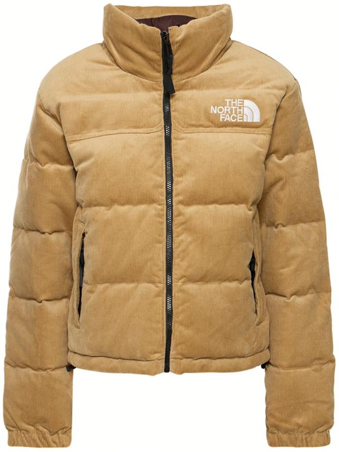 Varianta péřové prošívané bundy z módního manšestru, The North Face, 9 800 Kč