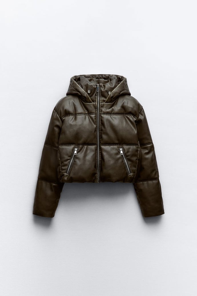 Bunda z imitace kůže, Zara, 1 799 Kč