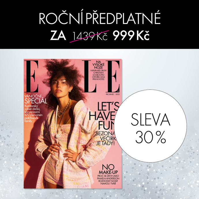 Roční předplatné ELLE můžete mít se slevou 30 %.