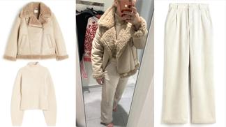 Úlovky z výprodejů redaktorky Lifee.cz s velikostí S: Za 1650 Kč sehnala béžový outfit včetně objemného kožíšku