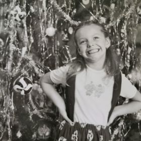 Kvízová dáma z Na lovu, Dagmar Jandová, když se slavily Vánoce.