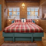 Přes Airbnb lze rezervovat pobyt od 18. - 21. prosince právě ve srubu Santa Clause.