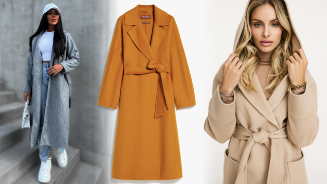 8 trendy zavinovacích kabátů na zimu 2024: Barevné i huňaté, s cenou od 798 Kč