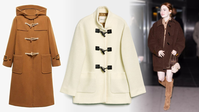 7 nejhezčích duffle kabátů ve stylu herečky Emmy Stone 