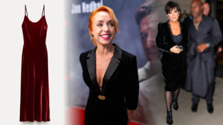 Samet jako módní trend 2024: Vyneste šaty jako šedesátnice Kris Jenner nebo Tatiana Dyková s hlubokým dekoltem