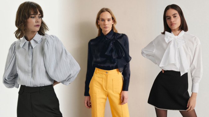 23 trendy dámských halenek se zdobením u límečku i na rukávech