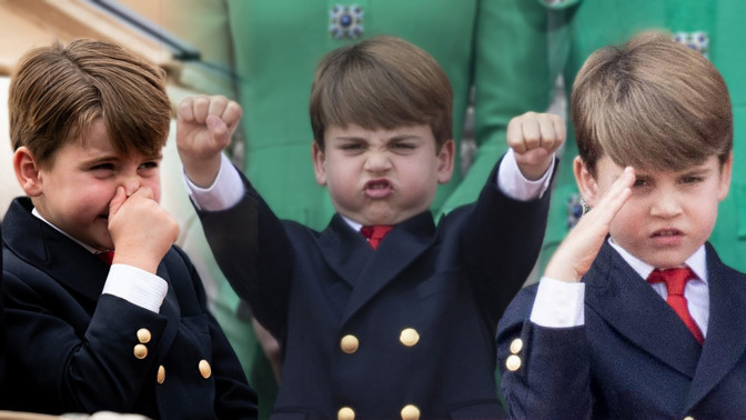 Nejvtipnější fotky prince Louise v roce 2023: Korunovaci prozíval, sestře sfoukl svíčku a při přehlídce parodoval vojáky