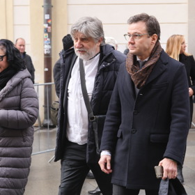 Na Pražský hrad dorazil i herec a režisér Břetislav Rychlík.