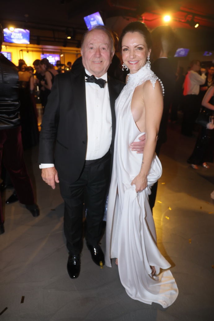 Petr Janda s manželkou Alicí na předávání cen Český slavík.