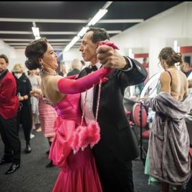 Iva Kubelková trénuje se Zdeňkem Chlopčíkem. 