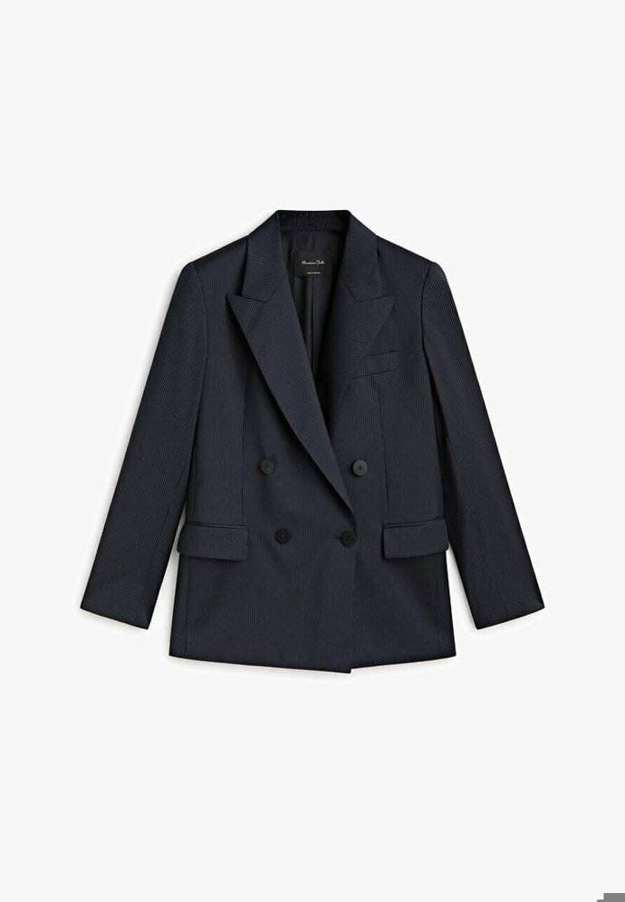 Sako v dvouřadé fazoně z aktuální kolekce Massimo Dutti. (4 595 Kč)
