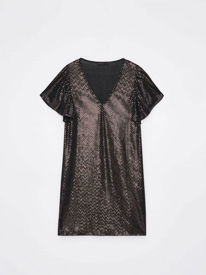 Třpytivé minišaty, Mohito, 699 Kč