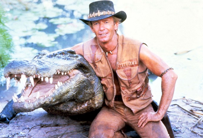 Paul Hogan se stal nesmrtelným díky ztvárnění Krokodýla Dundeeho ve stejnojmenném australském filmu.