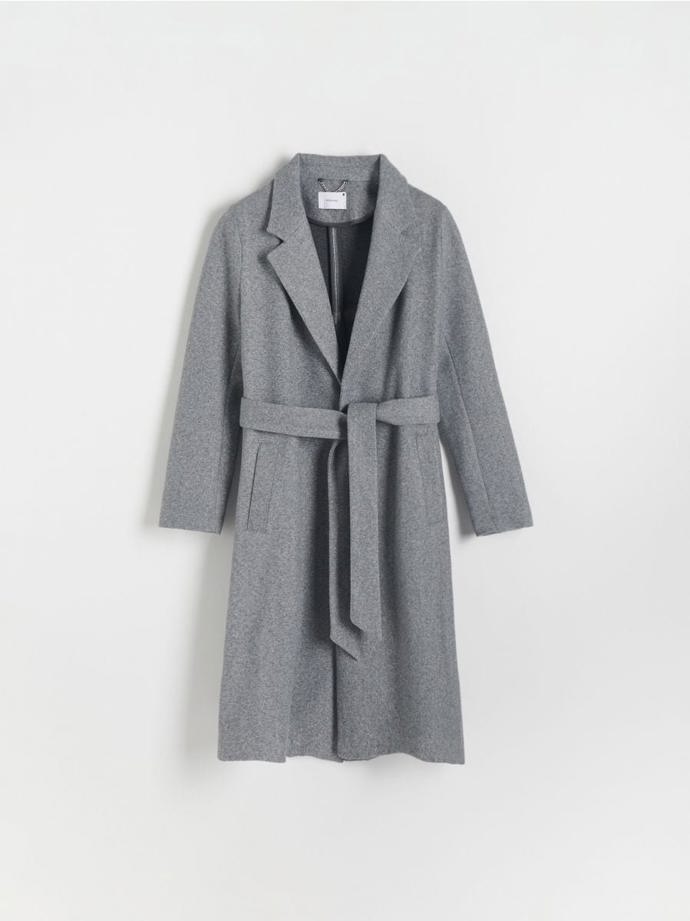 Šedivý kabát, Reserved, 799 Kč
