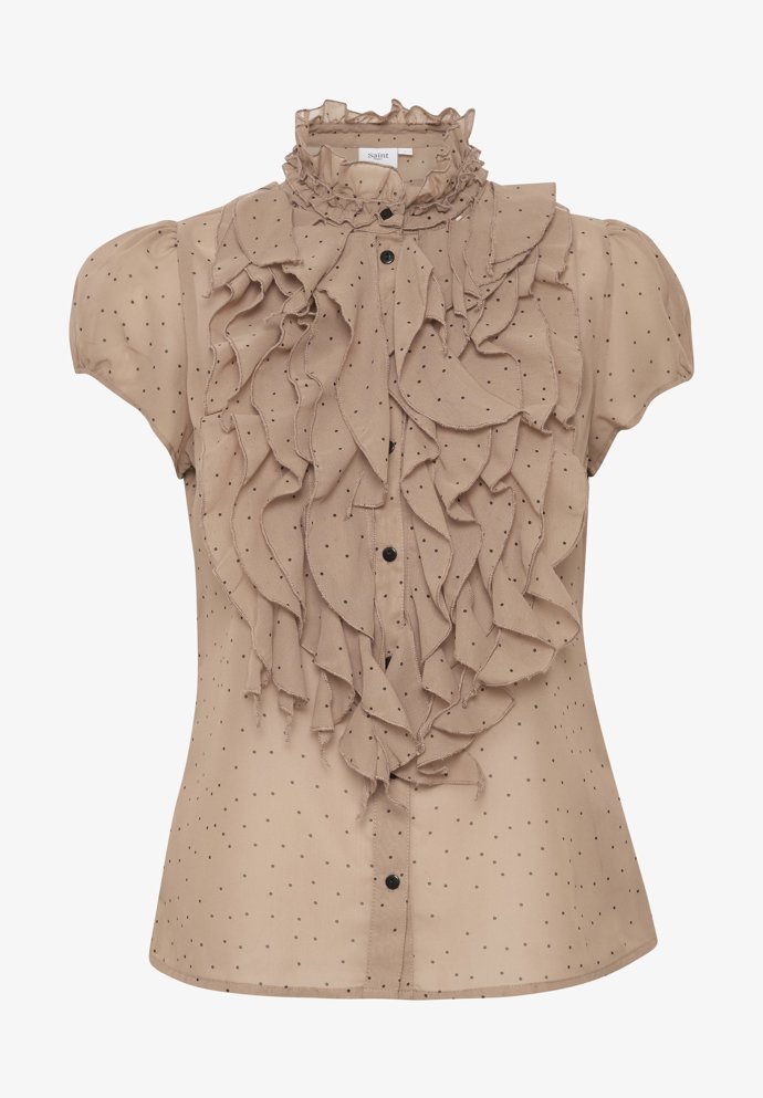 Halenka se stojáčkem a kanýrkovými aplikacemi, Saint Tropez,  1 320 Kč.