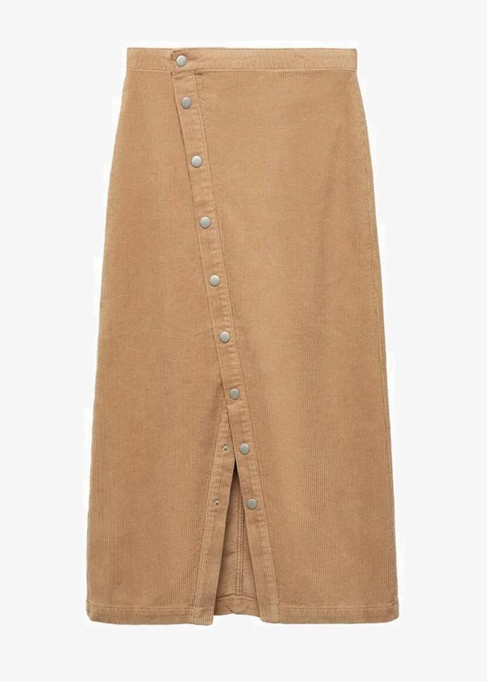 Midi sukně se zavinovacím efektem, Mango, 999 Kč