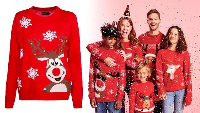 23 nejlepších vánočních svetrů se soby, jeleny i stromky a jezevčíky