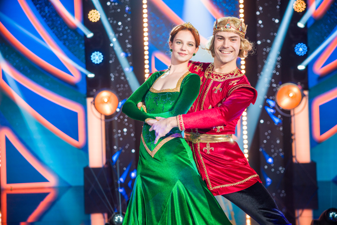 Takhle to Darije a Dominikovi slušelo v kostýmech ze Shreka. 