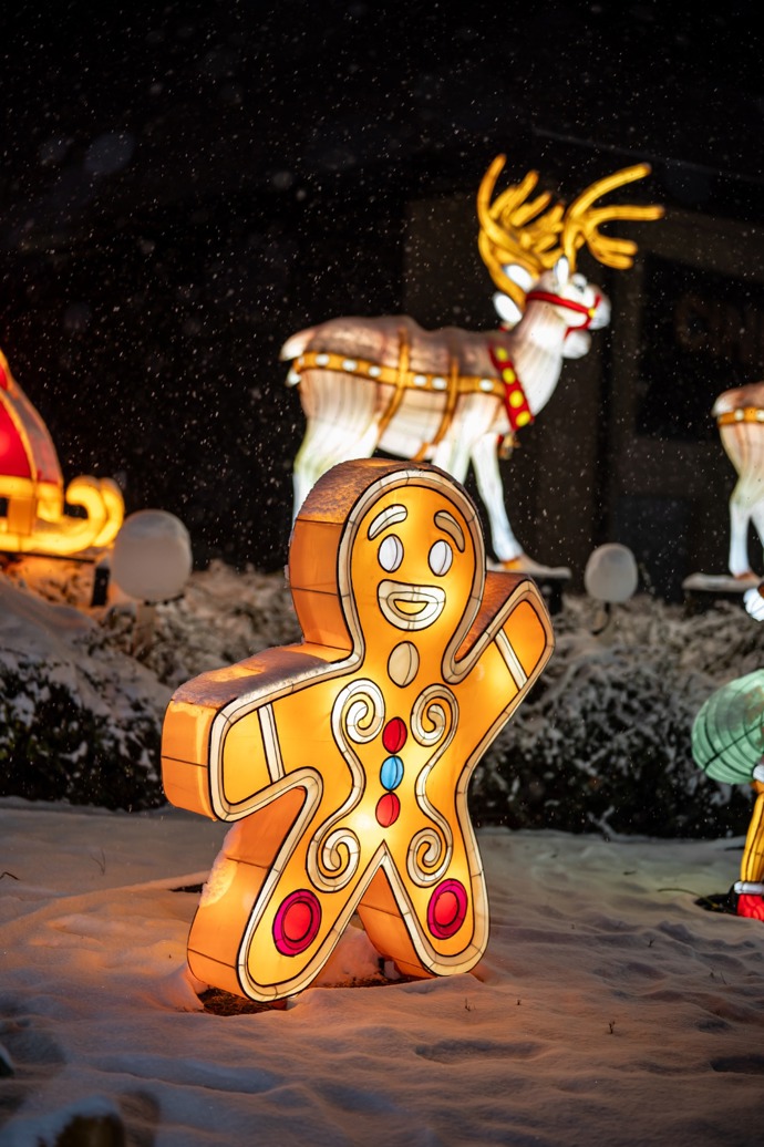 Santova vesnička v rámci Winter Wonderlandu v pražských Letňanech. 