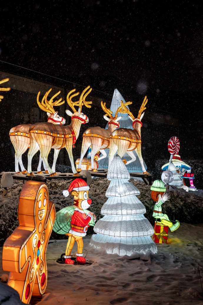 Santova vesnička v rámci Winter Wonderlandu v pražských Letňanech. 