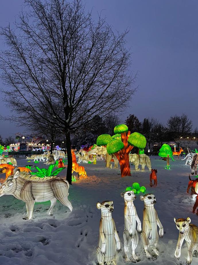 Santova vesnička v rámci Winter Wonderlandu v pražských Letňanech. 