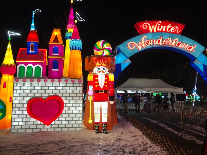 Santova vesnička je součástí Winter Wonderlandu. 