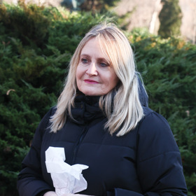 Naposledy rozloučit se přišla i herečka Regina Řandová.