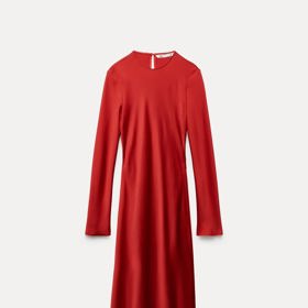 Dlouhé splývavé šaty ze saténu, Zara, 2 299 Kč