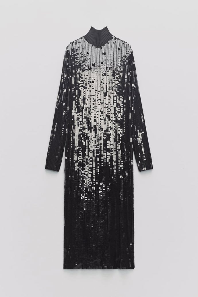 Dlouhé šaty se stojáčkem, Zara, 2 799 Kč