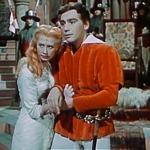 Josef Zíma jako princ Radovan a Marie Kyselková jako princezna Lada v pohádce Princezna se zlatou hvězdou.