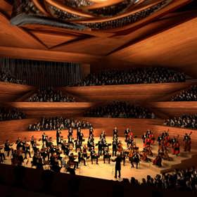 Návrhy Vltavské filharmonie.