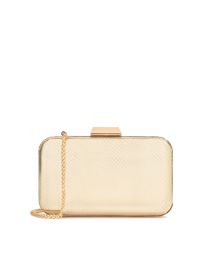 Zlatá kabelka s krokodýlím vzorem, Kazar, 2 490 Kč