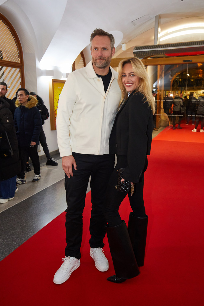 Modelka Renata Langmannová doprovázela svého manžela Ondřeje Novotného.