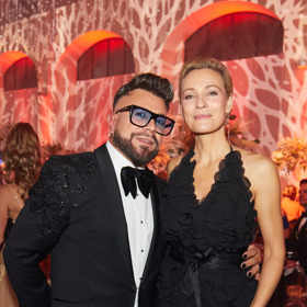 Martina s módním návrhářem Osmanym Laffitou. 