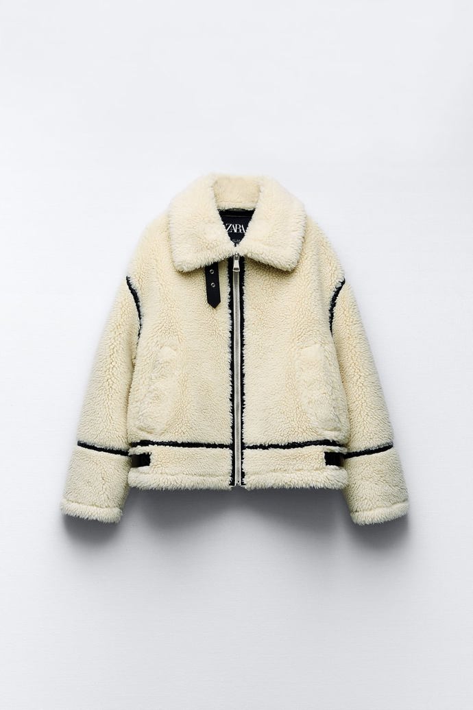Pilotská bunda "naruby", Zara, 2 299 Kč