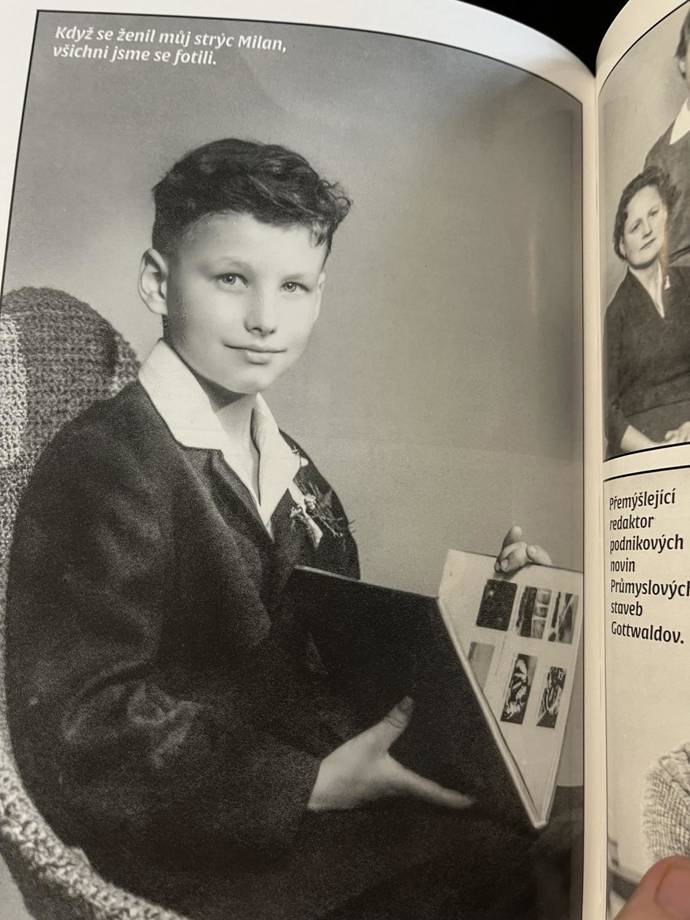 Stanislav Hložek jako dítě na archivním snímku. 