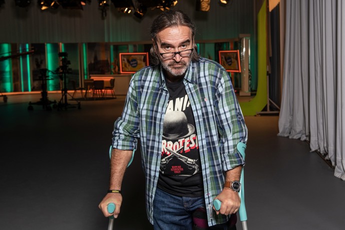 Režisér seriálového Dobrého rána, herec Jan Kolařík. 