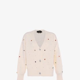 Propínací svetřík s aplikacemi, Faina, 1 965 Kč